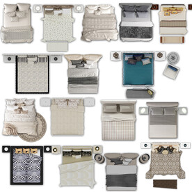 床高清彩平素材PSD图片