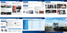 汽车卡车载货城市路跑速度感创意