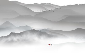 新中式背景墙图片