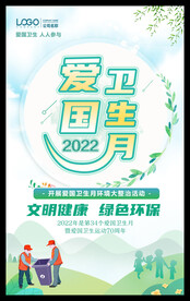 爱国卫生月海报
