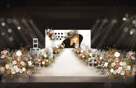 泰式纯白婚礼ps分层效果图