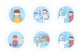 戴口罩消毒测体核酸检测隔离插图