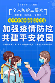 学校疫情防控海报挂图