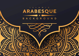 ai矢量古典金色曼陀罗高端商务