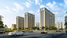 沿街住宅群体效果图