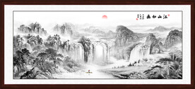 水墨山水装饰画