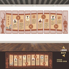 中医文化展板养生海报标语