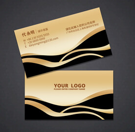 金色名片
