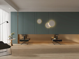 现代轻奢卧室背景墙