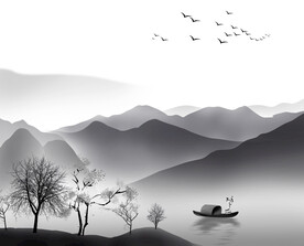 高清分层透明底推拉门打印图