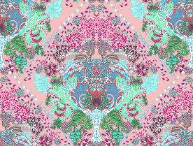 大牌  方巾 数码印花