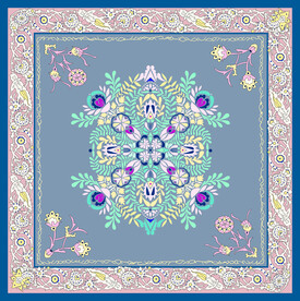 大牌  方巾  数码印花