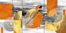 抽象几何三联画