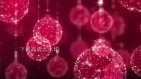 红色喜庆节日圣诞节水晶首饰背景