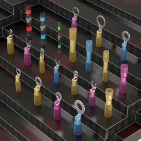 焊锡环热缩防水接线端子管软线快