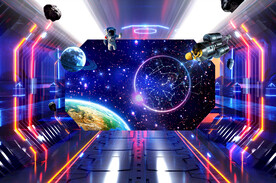 酒吧KTV星空背景