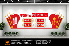 四个意识文化墙