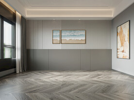 现代卧室背景墙