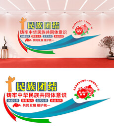 民族团结文化墙设计