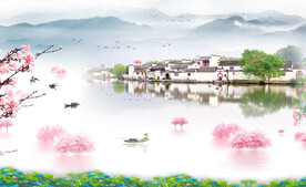江南水乡装饰画