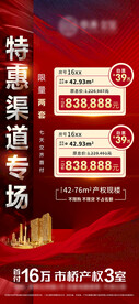 地产红色特惠一口价渠道火爆钜惠