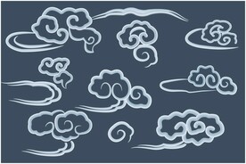 中国风古典云纹云朵