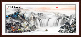 江山如画山水国画