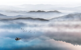 轻奢装饰画 新中式山水画