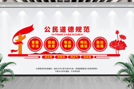 公民道德规范文化墙