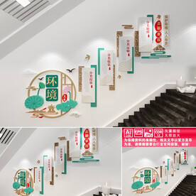 垃圾分类楼梯间文化墙