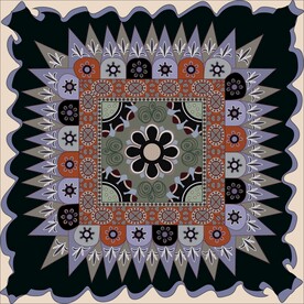 敦煌莫高窟壁画386窟藻井图案