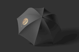 黑色雨伞样机
