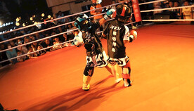 中国夜市拳击自由搏击公开比赛