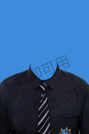 证件照黑色衬衫