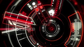 几何图形动感灯光舞台背景视频