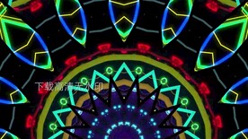 万花筒舞台图形混合循环动画