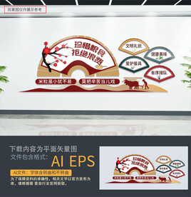 食堂文化文化墙