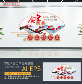 食堂文化文化墙