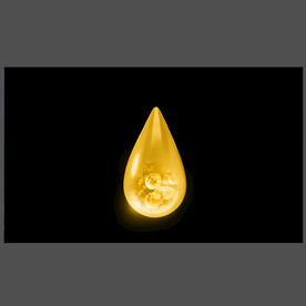 金色水滴溶液分子视频素材