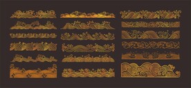 祥云水纹如意元素