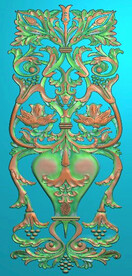 花瓶葡萄洋花门上花