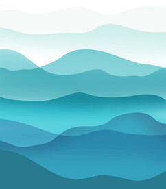 高清分层蓝色山水背景墙