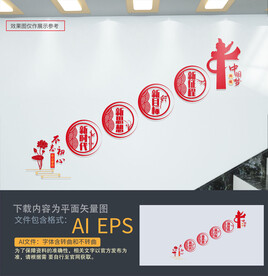 党建楼梯文化墙