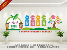 一训三风校园文化墙