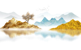 金箔电视背景墙