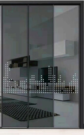 高清分层透明底推拉门打印图