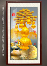 金葫芦玄关装饰画