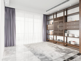 中式书房场景空景