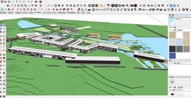 宜春学校高安校区环艺设计su 