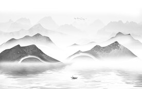 雅士白新中式背景墙